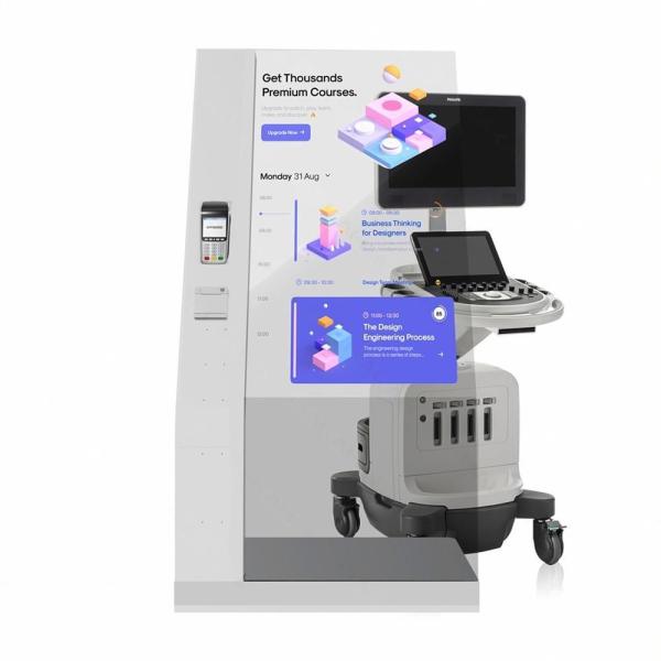 Display in operation showing content