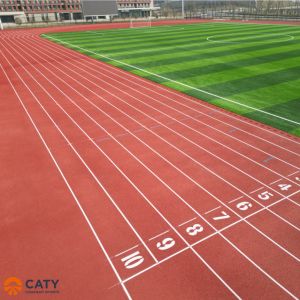 High-Traction Rubberized Athletic Track Surface By Professional Competition
