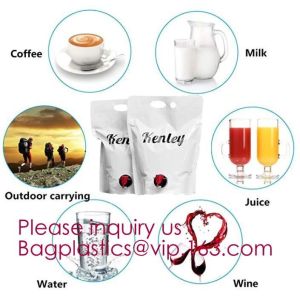 Customized 1.5L 3L 5L/Liter Reusable Refillable Empty Aluminum Foil Wine Bag In