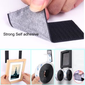 Self Adhesive Hook And Loop Strips With Super Sticky Glue Nylon Fabric Fastener