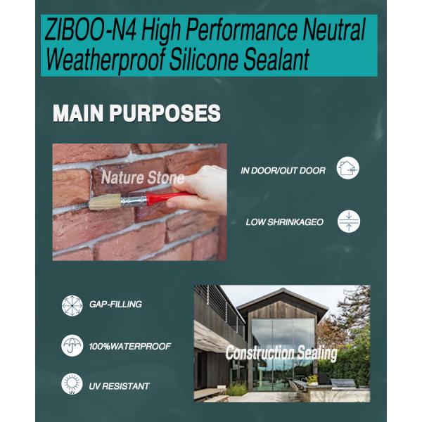 300ml Transparent Paste Neutral Silicone Adhesive Waterproof For Curtain Wall