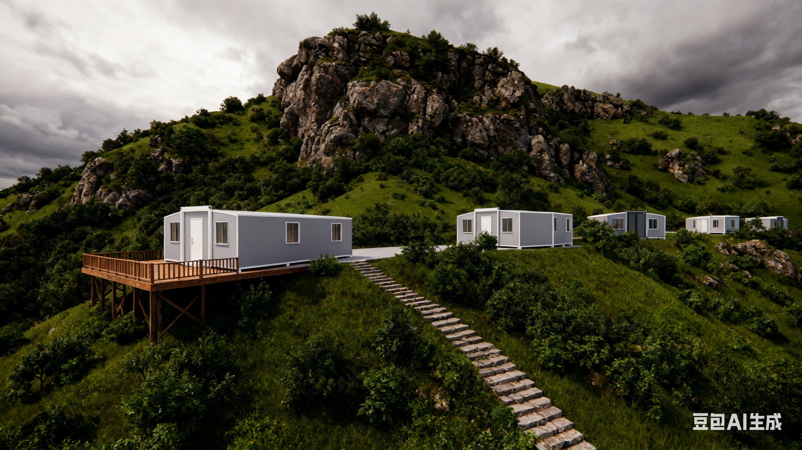 Quality 40ft Expandable Container Home with 72 Square Meters Floor Area PVC Wooden Panel Interior Finish and Dry Wet Separation Bathroom for sale