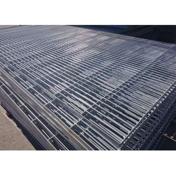 Buy Hot Dip Galvanized Stair Treads Steel Grating 60mm Serrated Style at wholesale prices