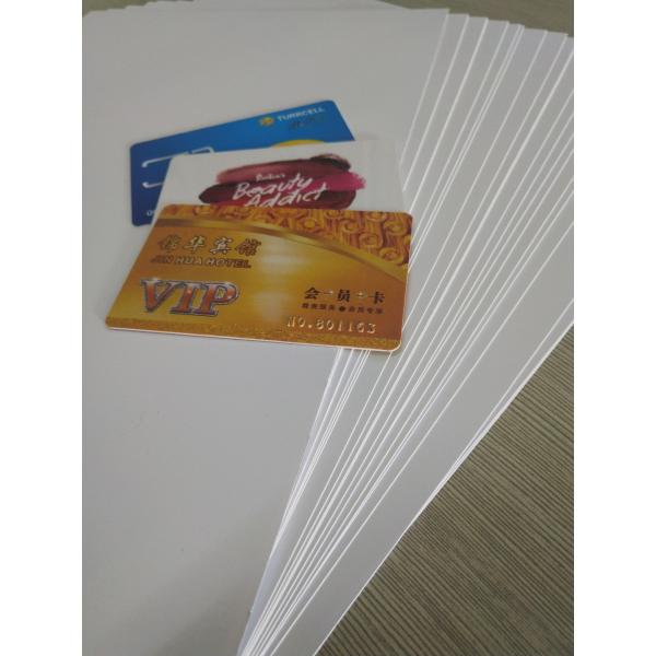Buy Inkjet Printed Pvc Card Material With Trimming And Position Lines at wholesale prices