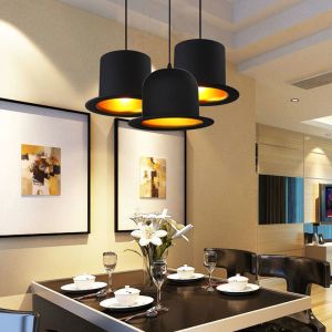 Retro top hat shape LED E27 Pendant Light for home improvement bedside