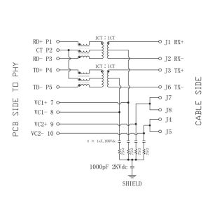 HR971169C | LPJ1145AWNL RJ45 Modular Jack Power 10/100Base-TX Connectivity