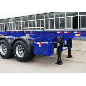 Q345B Skeleton Container Semi Trailer 40000kg Truck Trailer Chassis