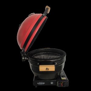 New Product Kimstone Kimtop Series Tabletop Gas Kamado Grill 15 Inch Barbecue
