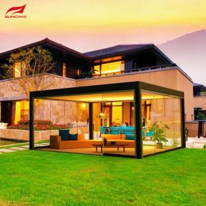 Remote Control System Aluminium Pergola for Garden Design Integration