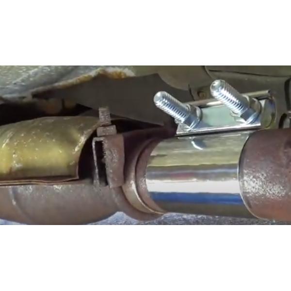 T304 Polished 64mm 2.5 Stainless Exhaust Clamp