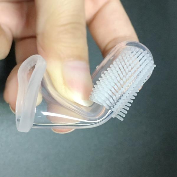 High Quality Creative Soft FDA Food Grade Safety Silicone Finger Toothbrush For
