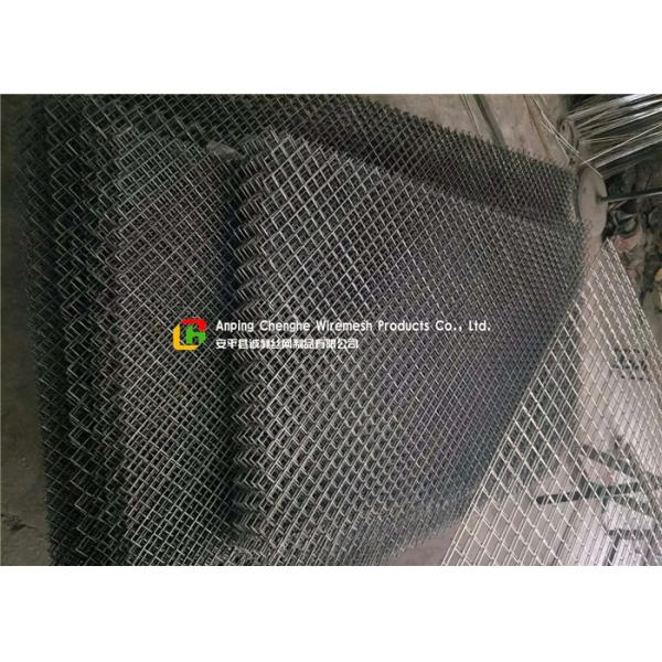 Diagonal Square Hole Welded Wire Mesh Electro Galvanized For Ornamental / Building