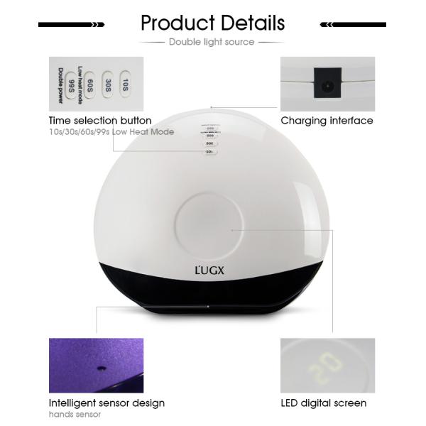 UV LED Nail Lamp, 56W Gel Curing Nail Polish UV Nail Light, finger nail dryer