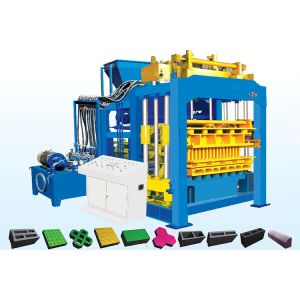 Hollow 4000pcs/h QT12-15 Hydraulic Block Making Machine