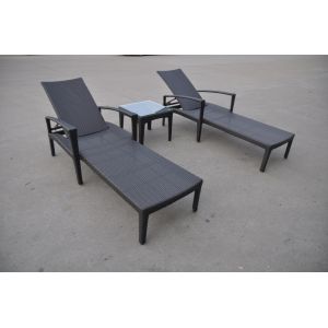 Quality hotel garden sun lounger rattan chaise lounge for sale