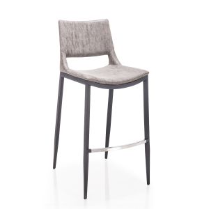 Furniture Breathable PU Modern Metal 106cm Kitchen Bar Stool