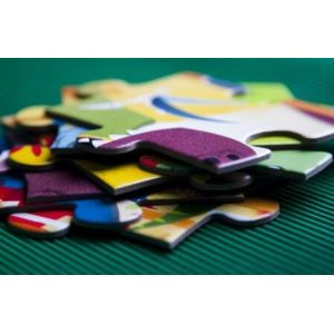 Custom die-cut Printable Paper Cardboard Jigsaw Puzzle Wholesale