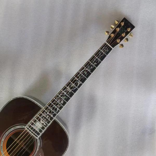 D Classic 45 Dreadnought acoustic guitar with natural Solid spruce TOP with Fishman EQ and hardcase logo