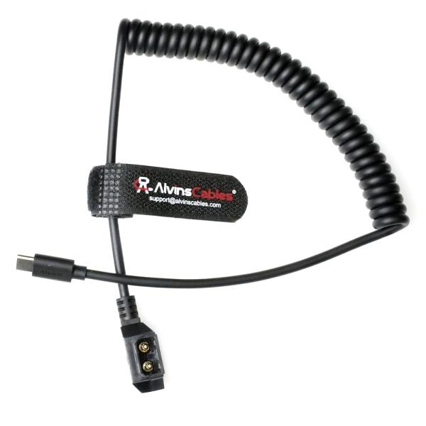 Buy Alvin's Cables Dtap to USB-C Power Cable for DJI Focus Pro Motor, Ultra Soft D-tap to Type-C Enhanced Power Coiled for Tilta Nucleus Nano II Wireless Lens Control Motor at wholesale prices