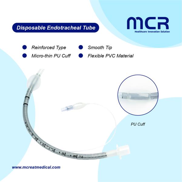 Buy EO Sterilization Reinforced Endotracheal Tube For Hospotal at wholesale prices