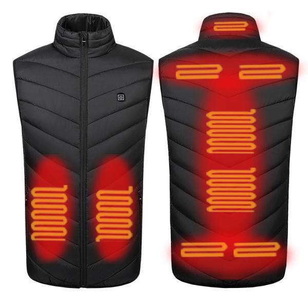 USB 5V Electric Heated Vest Jacket Waterproof Washable Graphene film Material