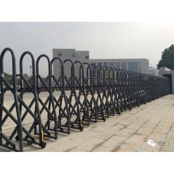 Industrial Retractable Automatic Security Gate Aluminium Alloy With Anti Climb