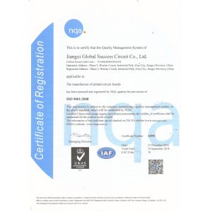 Global Success Circuits Co.,Ltd Certifications