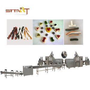 China Dog Tooth Cleaning Extrusion 45kw Pet Treat Machine on sale