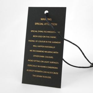 Pantone CMYK Custom Jewelry Hang Tags , Copperplate Folded Hang Tag Recycled