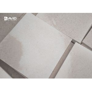 White Smooth Sandstone Wall Tiles , Sandstone Cladding Panels Stable Structure