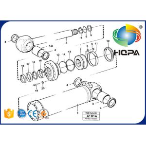 VOLVO L120C L120D Tilting Cylinder Seal Kit 11999892 VOE11999892