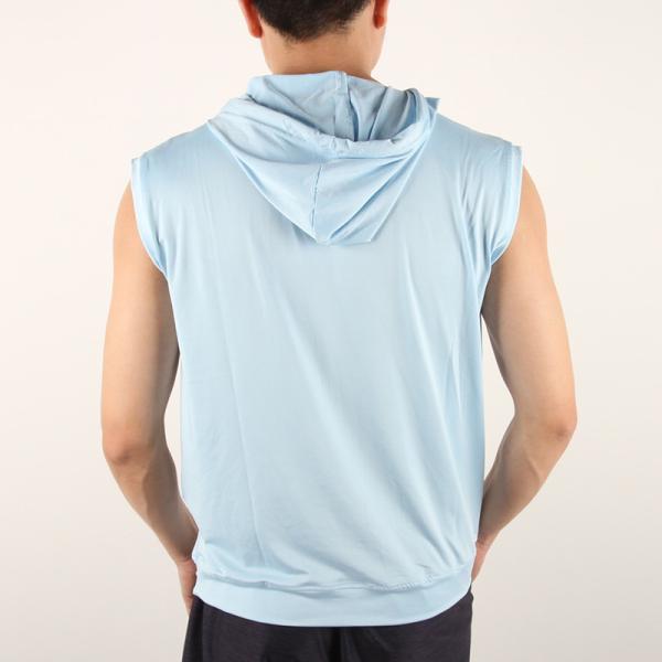 Men'S Casual Sleeveless 4 Way Spandex Hoody Vest