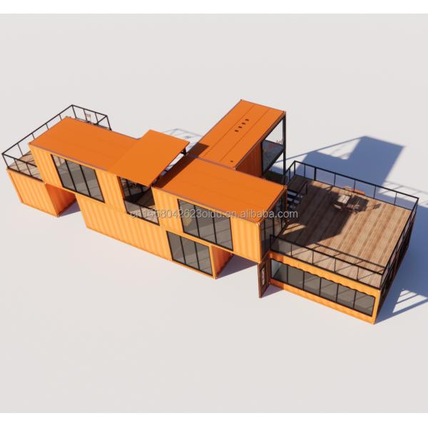 Prefab Modular 3 Bedroom House Galvanized Steel Square Tubes 20ft or 40ft Ready-Made Tiny Cabin Kit Set