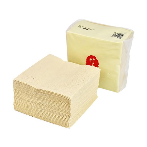 Buy Durable 2 Ply Unbleached Paper Napkins , Sustainable Large Paper Serviettes at wholesale prices