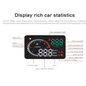 X6 OBD2 HUD Head Up Display