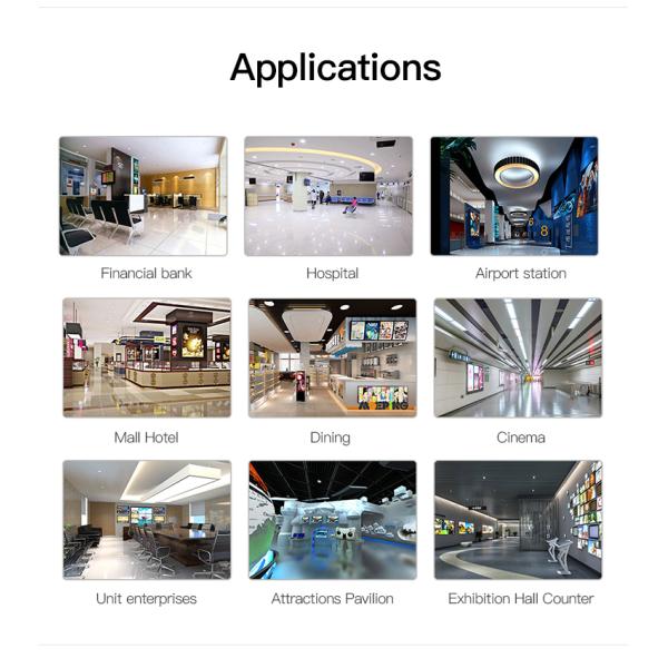 Wall Mounted Infrared Touch Screen Signage For Advertisement 65 Inch