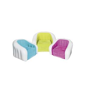 Amazing Colored inflatable sofa chair Flocking Inflatable Outdoor Furniture PVC