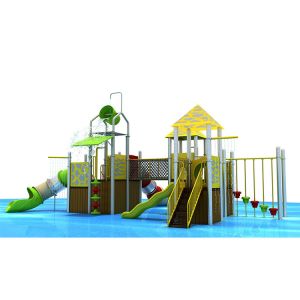 YST Kids Outdoor Playground Set With Transparent Tube Slide