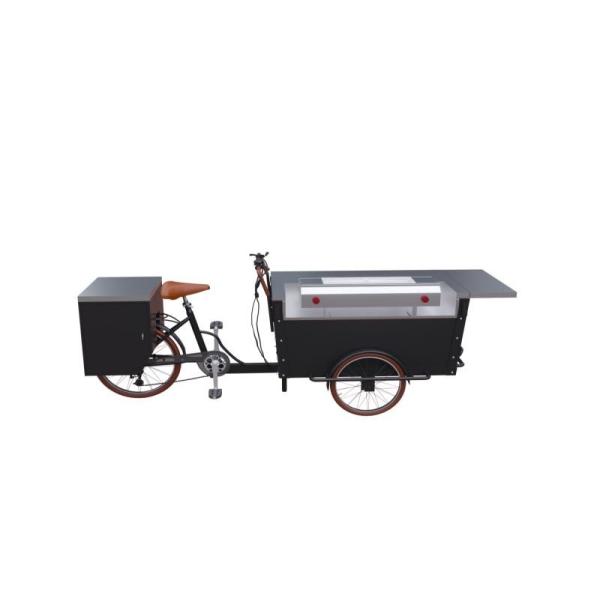 Buy 1000W Rear Wheel Grill Tricycle BBQ Food Trailer at wholesale prices