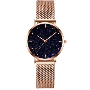 China Sky Star Dial Modern Ladies Watches , Women'S Quartz Stainless Steel Casual Watch on sale
