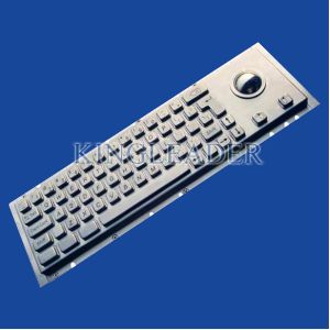 Cherry Key Switch Kiosk Rugged Trackball Keyboard IP65 Panel Mounting