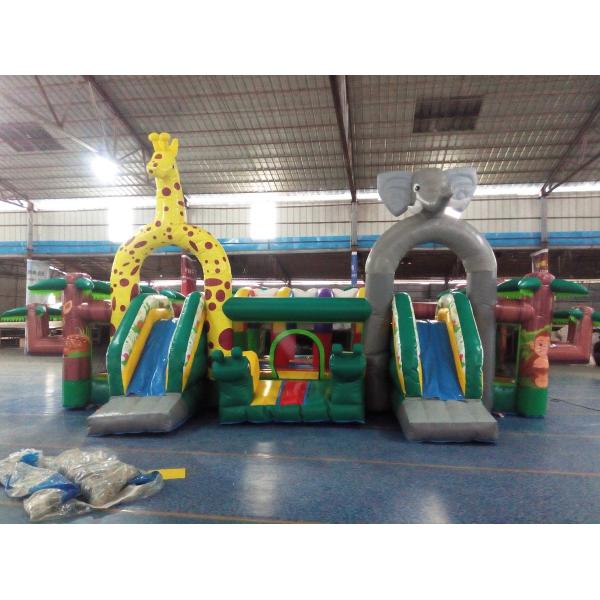 8x6m Inflatable Trampoline Theme Park Kids Play Amusement Park Equipment