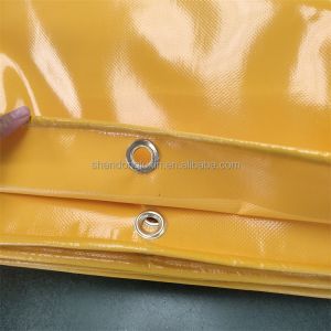 White Yellow PVC Tarpaulin Rainproof Waterproof Sun Resistant with Wide