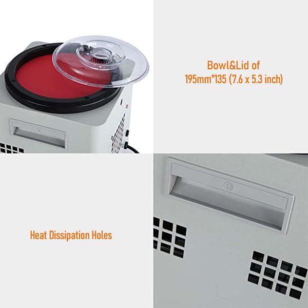 KT-205A Magnetic Tumbler Polishing Machine 2800RPM 370W