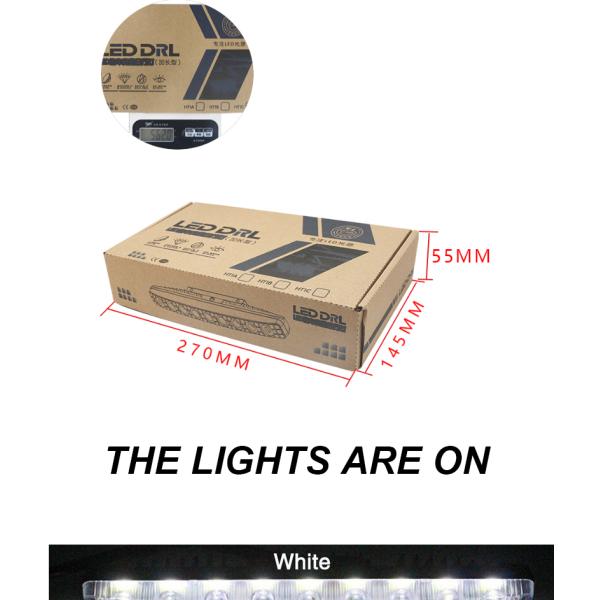 Aluminium Automobile Drl Car Headlight Led Tube Strip Two Color With ABS Lens