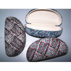 Fashionable sunglasses cases with Knit imitation leather