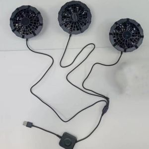 One cable connect 3fans Cooling Fan 5V Air Conditioning Cooler