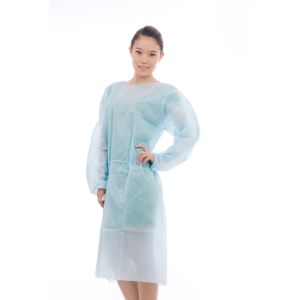 Quality Personal Protective Nonwoven SMS Disposable Isolation Gowns for sale