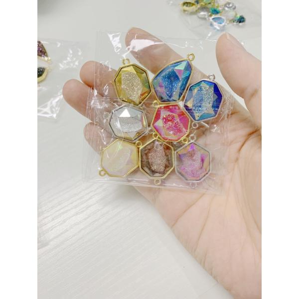 Resin Druzy Handmade Beads Bracelets Pink Star Butterfly For Girl