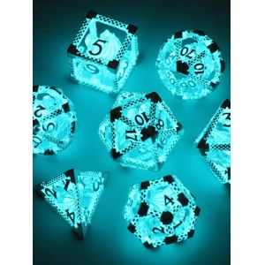 Hot Selling Mini Entertainment Blue Luminous Dice LED Polyhedral